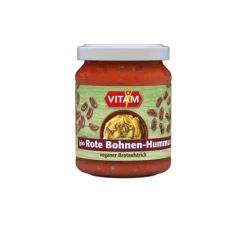 VITAM GMBH Pikante Brotaufstriche|Glutenfreie Lebensmittel^Vitam - Rote Bohnen Hummus bio 125g