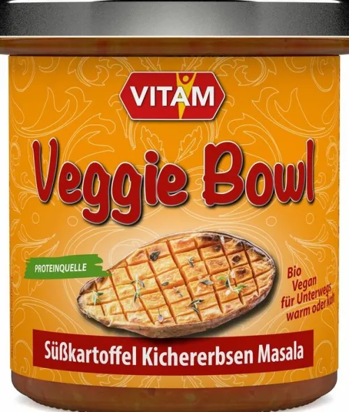 VITAM GMBH Fertiggerichte|Fertiggerichte^VITAM - Veggie Bowl Süßkartoffel Kichererbsen Masala, 300g