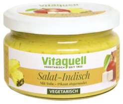 Fauser Vitaquellwerk KG (GmbH & Co.) Pikante Brotaufstriche|Glutenfreie Lebensmittel^Vitaquell - Tofu-Salat Indisch vegetarisch 200g