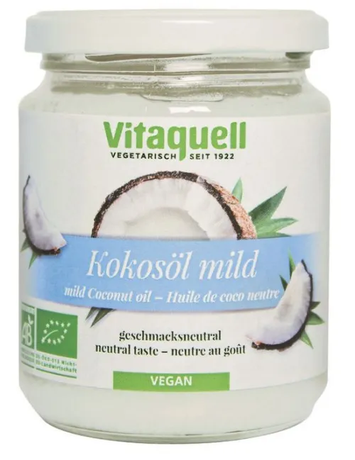 Fauser Vitaquellwerk KG (GmbH & Co.) Fette & Öle|Glutenfreie Lebensmittel^Vitaquell Kokosöl Bio mild 215ml