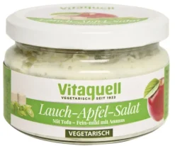Fauser Vitaquellwerk KG (GmbH & Co.) Pikante Brotaufstriche|Glutenfreie Lebensmittel^Vitauqell - Lauch-Apfel-Tofu-Salat vegetarisch 200g