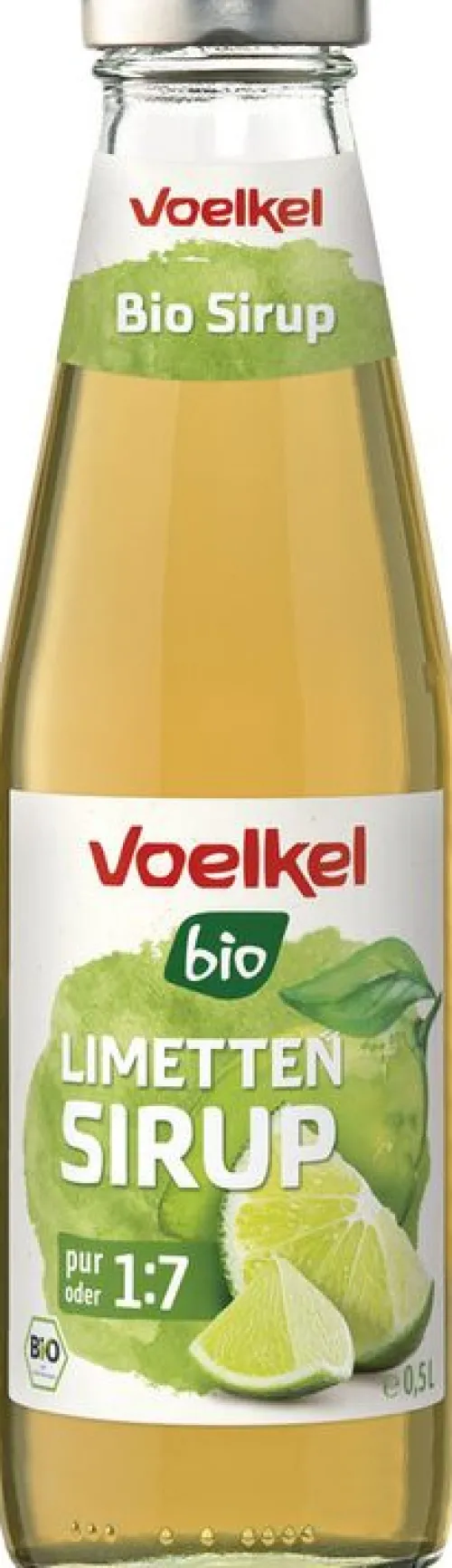 VOELKEL Sirup|Glutenfreie Lebensmittel^- Bio Sirup Limette, 0,5l