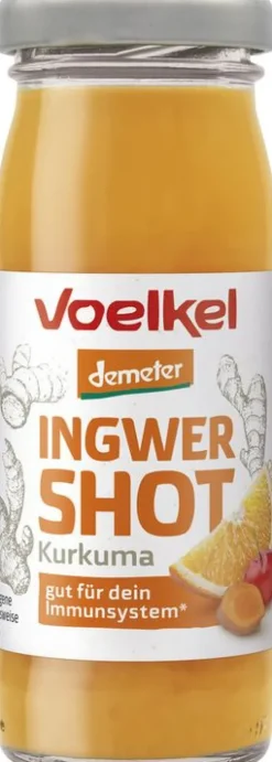 VOELKEL Gemüsesäfte^- Ingwer Shot Kurkuma, 95ml