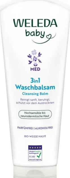 WELEDA Hautpflege^- 3in1 Waschbalsam Weisse Malve, 200ml