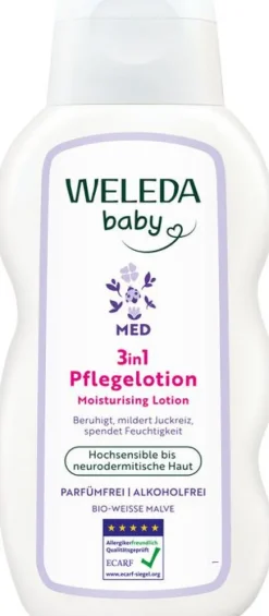 WELEDA Hautpflege^- Med 3in1 Pflegelotion Weisse Malve, 200ml