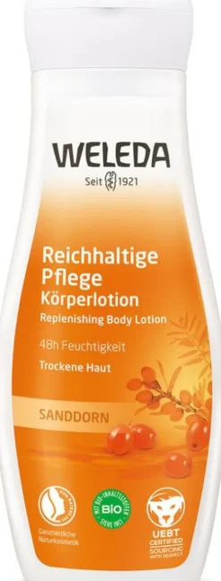 WELEDA Hautpflege|Duschgel^- Sanddorn Reichhaltige Pflege Körperlotion 200ml