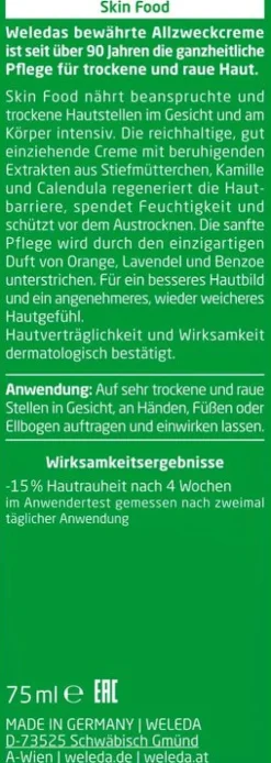 WELEDA Hautcremes|Hautpflege^- Skin Food nährende Intensivpflege 75ml
