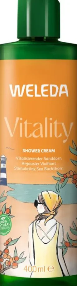 WELEDA Duschgel|Hautpflege^- Vitality Shower Cream Sanddorn 400 ml