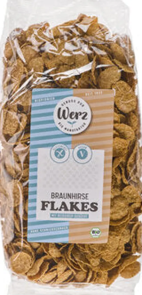 Karl Otto Werz naturkornmühle GmbH & Co. KG Breie & Müsli|Glutenfreie Lebensmittel^Werz - Braunhirse Flakes, glutenfrei bio 250g