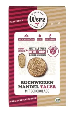 Karl Otto Werz naturkornmühle GmbH & Co. KG Knabbergebäck|Glutenfreie Lebensmittel^Werz - Buchweizen Mandel Taler glutenfrei, bio 150g