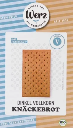 Karl Otto Werz naturkornmühle GmbH & Co. KG Knabbergebäck^Werz - Dinkel Vollkorn-Knäckebrot bio 150g