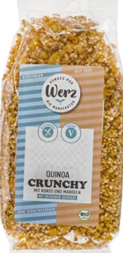 WERZ Breie & Müsli|Glutenfreie Lebensmittel^- Quinoa Crunchy glutenfrei, bio 250g
