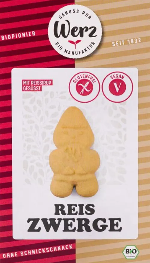 Karl Otto Werz naturkornmühle GmbH & Co. KG Knabbergebäck|Glutenfreie Lebensmittel^Werz - Reis Vollkorn-Zwerge bio 125g