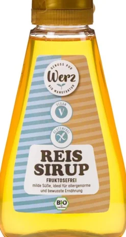 WERZ Sirup|Glutenfreie Lebensmittel^- Reissirup bio, glutenfrei, 460g