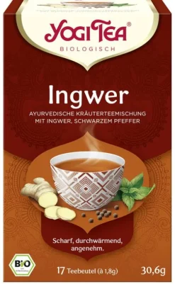 Yogi Tea Glutenfreie Lebensmittel^® - Ingwer bio 17 Btl.