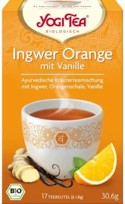 Yogi Tea Glutenfreie Lebensmittel^- Ingwer Orange mit Vanille Bio 17St