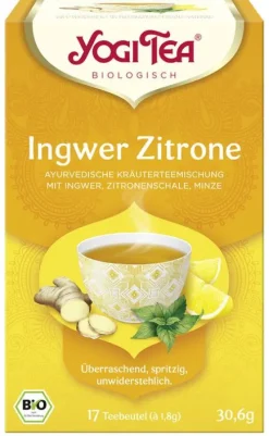 Yogi Tea Glutenfreie Lebensmittel^- Ingwer Zitrone bio 17 Beutel á 1,8g