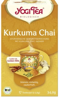 Yogi Tea Glutenfreie Lebensmittel^® - Kurkuma Chai Bio-Gewürztee,17 FB