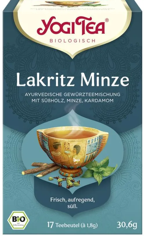 Yogi Tea Kräutertee|Glutenfreie Lebensmittel^® - Lakritz Minze Bio 17x1,8g