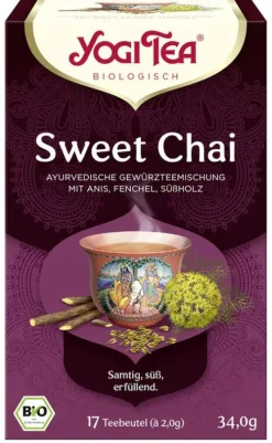 Yogi Tea Glutenfreie Lebensmittel^- Sweet Chai bio 17x2,0g
