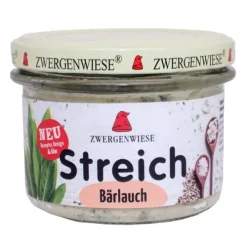 ZWERGENWIESE Vegane Brotaufstriche|Glutenfreie Lebensmittel^- Bärlauch Streich Bio Vegan 180g