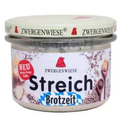 ZWERGENWIESE Vegane Brotaufstriche|Glutenfreie Lebensmittel^- Brotzeit Streich Bio Vegan 180g