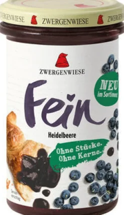 ZWERGENWIESE Fruchtaufstriche|Glutenfreie Lebensmittel^- Fein Heidelbeere bio 280g