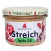 ZWERGENWIESE Vegane Brotaufstriche|Glutenfreie Lebensmittel^- Paprika-Chili Streich Bio Vegan 180g