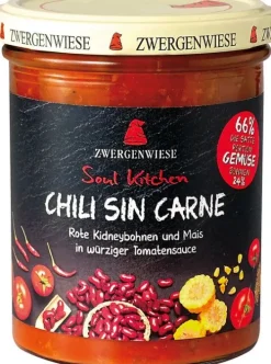 ZWERGENWIESE Vegetarischer Fleischersatz|Fertiggerichte^- Soul Kitchen Chili sin Carne, bio, 370g
