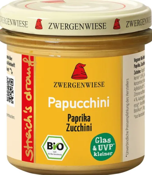 ZWERGENWIESE Vegane Brotaufstriche^- Streich's drauf Papucchini, 135g