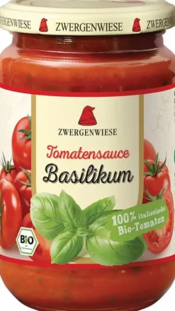 ZWERGENWIESE Saucen Und Dressing^- Tomatensauce Basilikum, 340ml