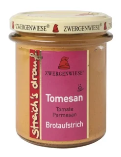 ZWERGENWIESE Pikante Brotaufstriche|Glutenfreie Lebensmittel^- Tomesan streich s drauf bio glutenfrei 160g
