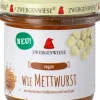 ZWERGENWIESE Vegane Brotaufstriche|Glutenfreie Lebensmittel^- Wie Mettwurst bio 140g