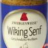 ZWERGENWIESE Pikante Brotaufstriche|Glutenfreie Lebensmittel^- Wiking Senf bio glutenfrei, 160ml