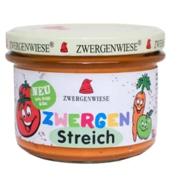 ZWERGENWIESE Vegane Brotaufstriche|Glutenfreie Lebensmittel^- Zwergen Streich bio Vegan 180g